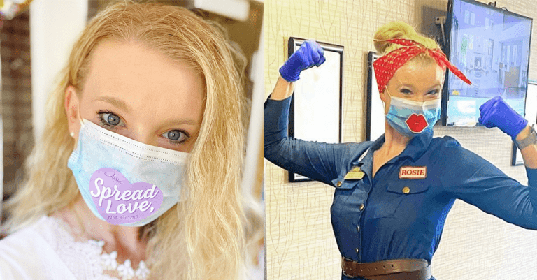 Employees at Atria Senior Living masking up to keep everyone safe throughout the COVID-19 pandemic.